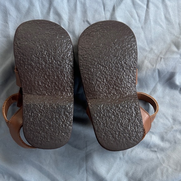 Adelisa & Co. Kids Aventura Brown Leather Sandals size 25/US 9 - Picture 3 of 5
